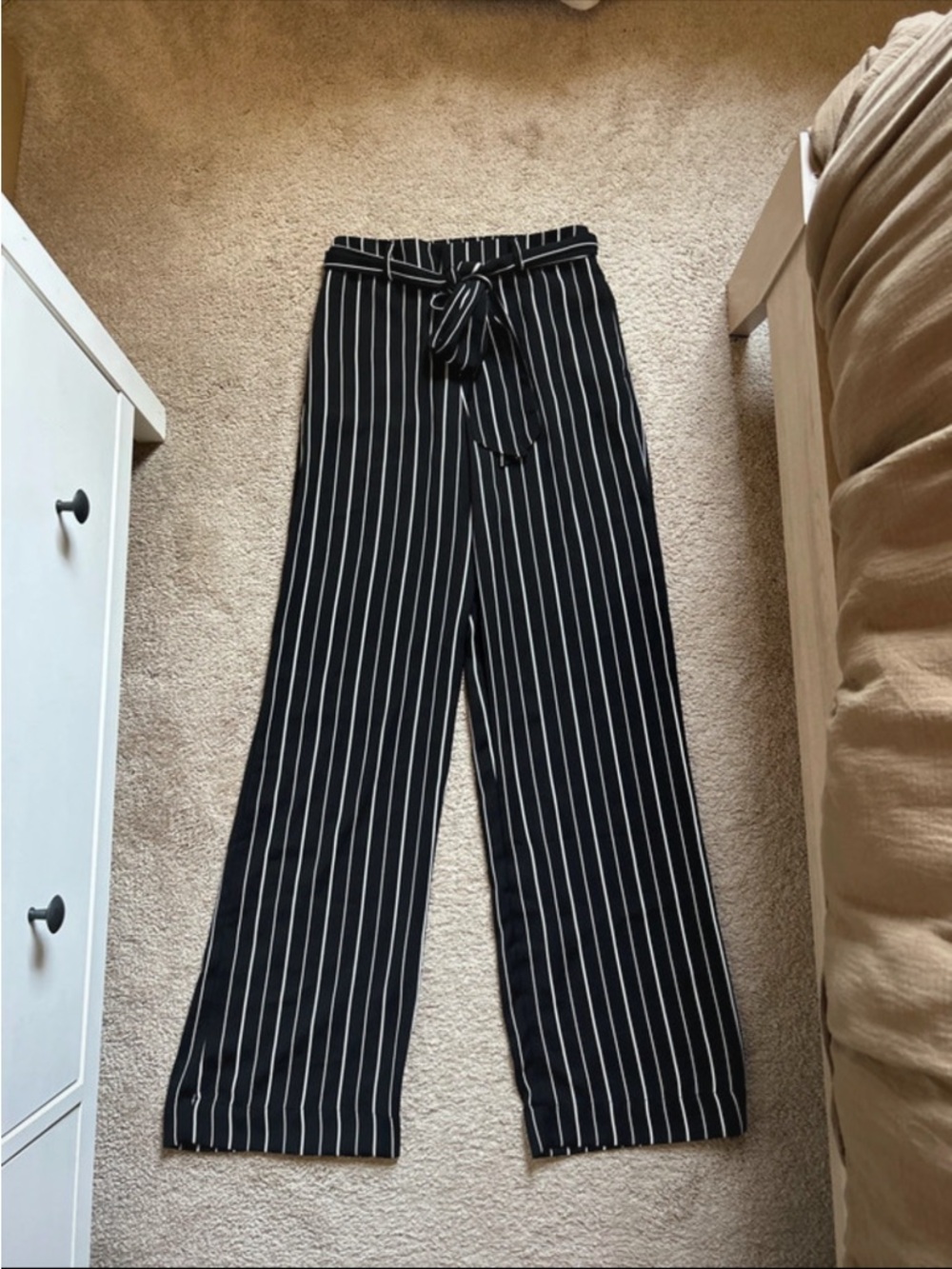 NWT Forever 21 Flare Leg Striped Pants